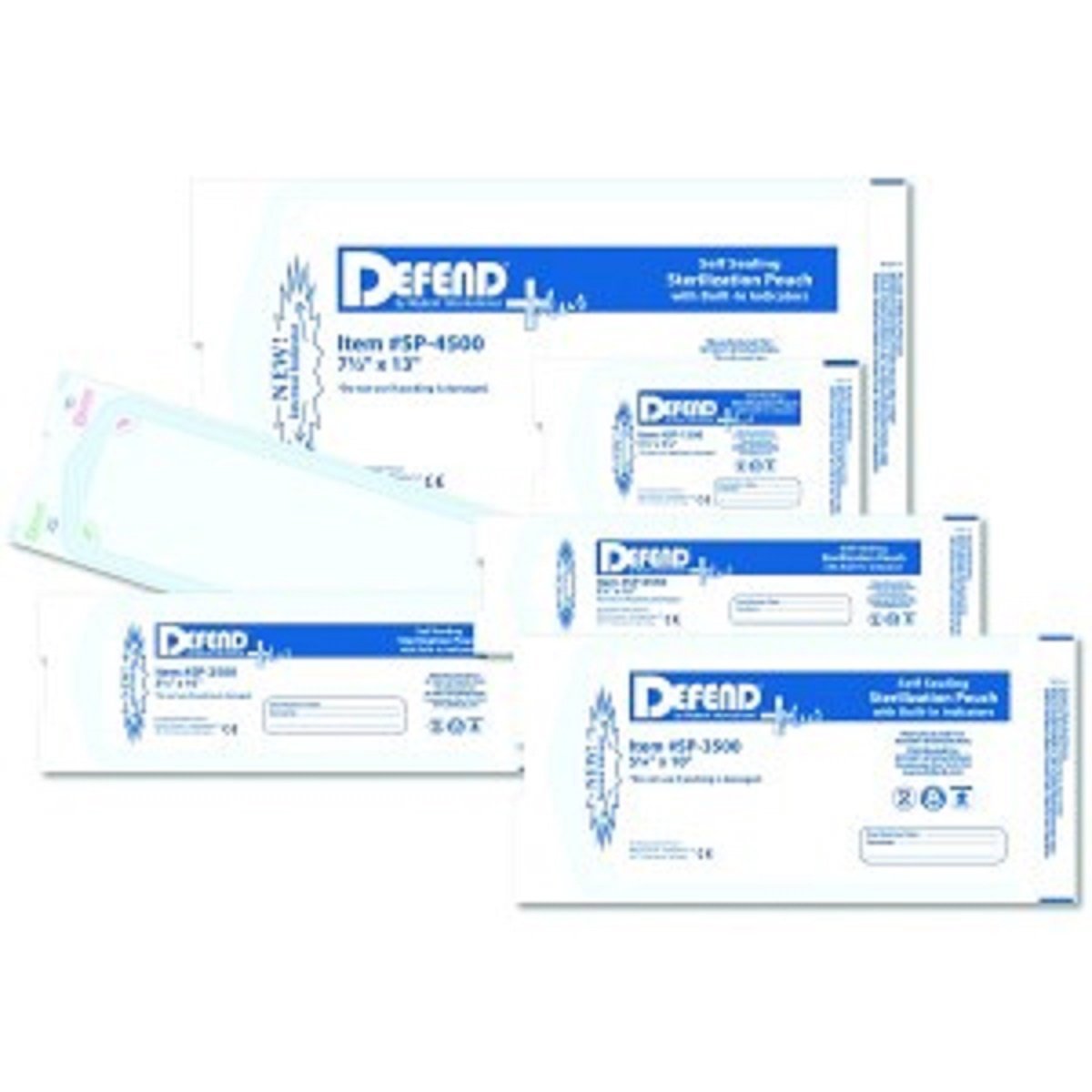 Mydent SP1500 Defend Plus Sterilization Self Sealing Pouch 200/Box 3.5 Mydent SP1500 Defend Plus Sterilization Self Sealing Pouch 200/Box 3.5